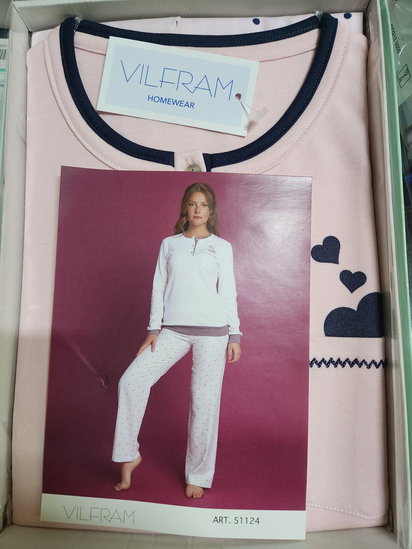 Pigiama Vilfram donna caldo cotone art. 51124