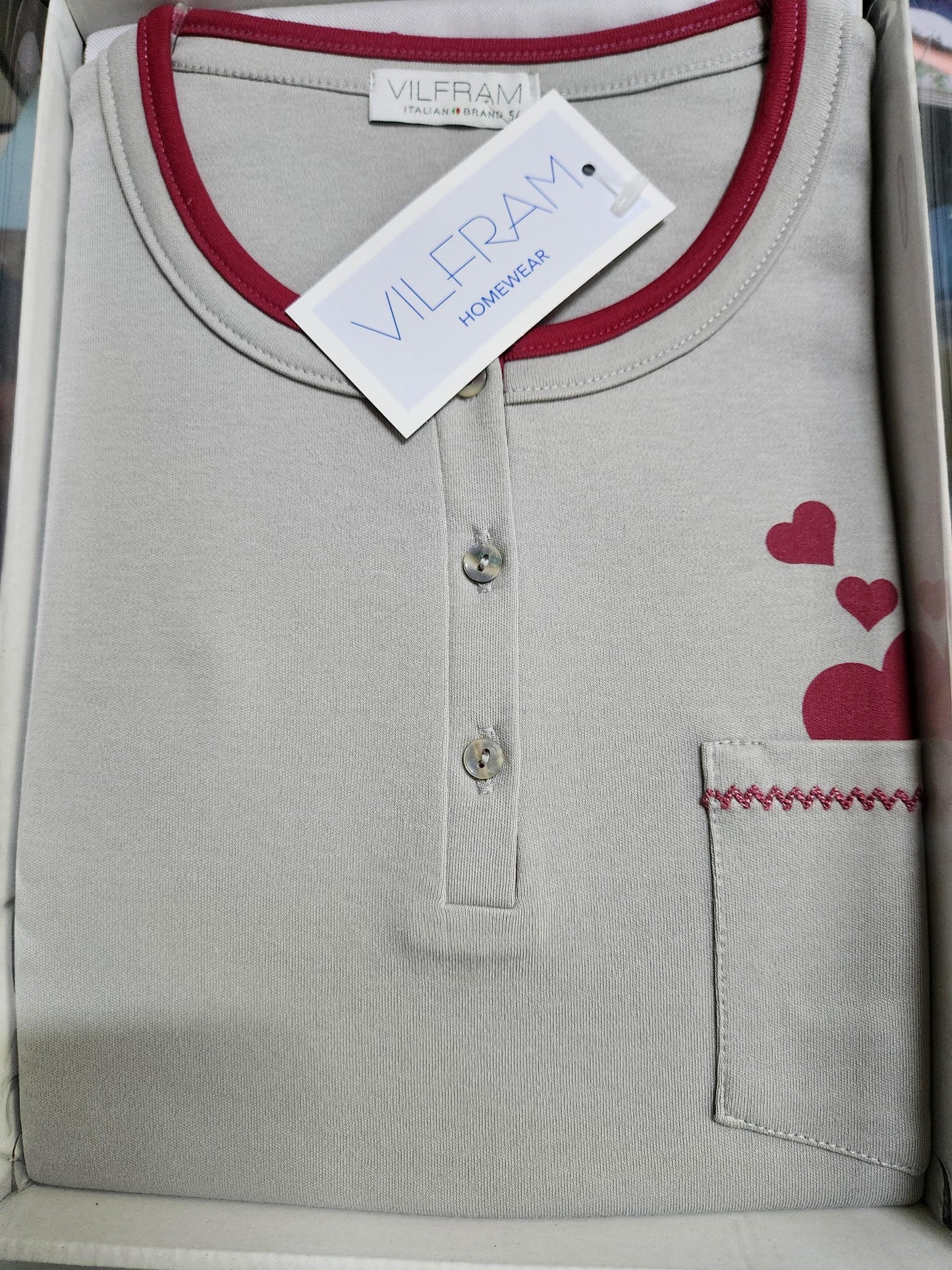 Pigiama Vilfram donna caldo cotone art. 51124