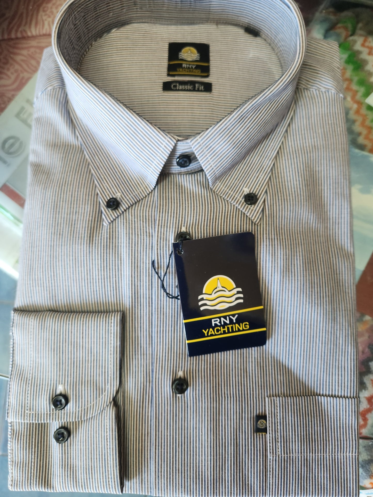 Camicia Rny uomo manica lunga cotone art. Roger