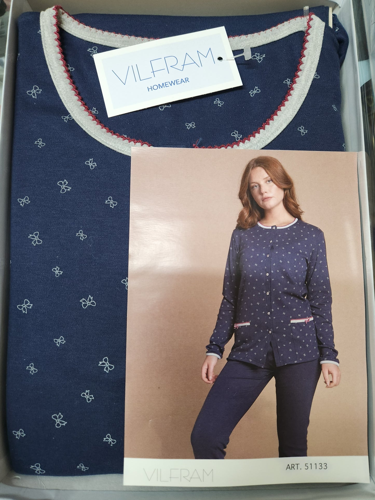 Pigiama Vilfram donna caldo cotone art. 51133