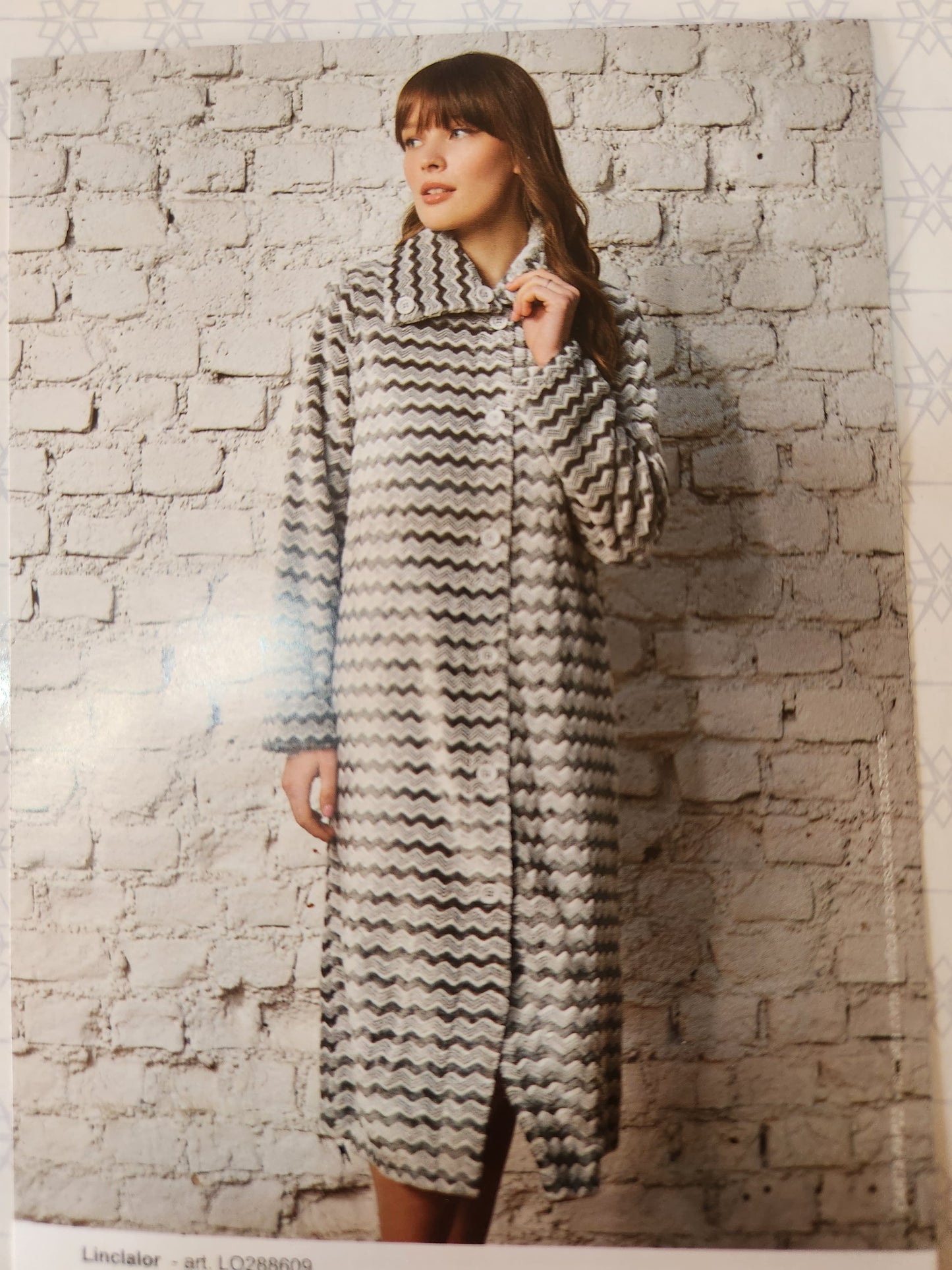Vestaglia donna Linclalor con collo art.LO200027