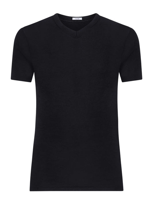 Maglia intima uomo Ragno lana e seta WSK MCV manica corta a V