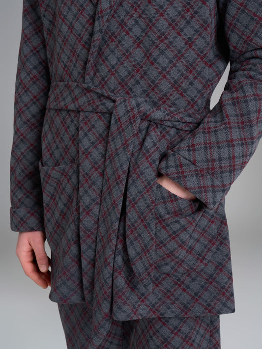 Vestaglia uomo corta Ragno corta U987NR Eco Pile
