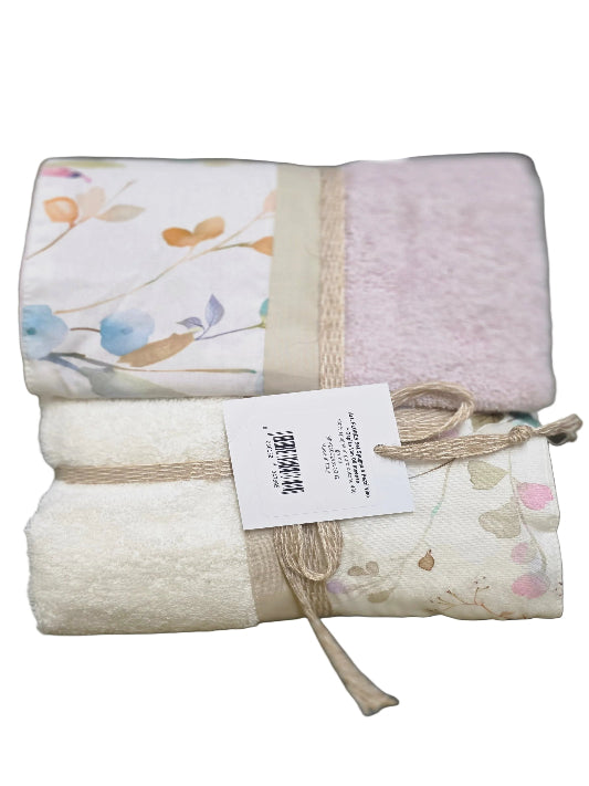 Asciugamani Biancoperla 4 pz (2+2) Flores