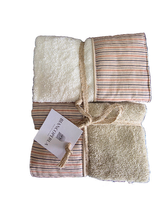 Asciugamani Biancoperla mod. Garis (2+2)