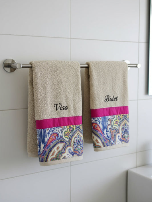 Asciugamani Biancoperla mod. Persia 4pz (2+2)