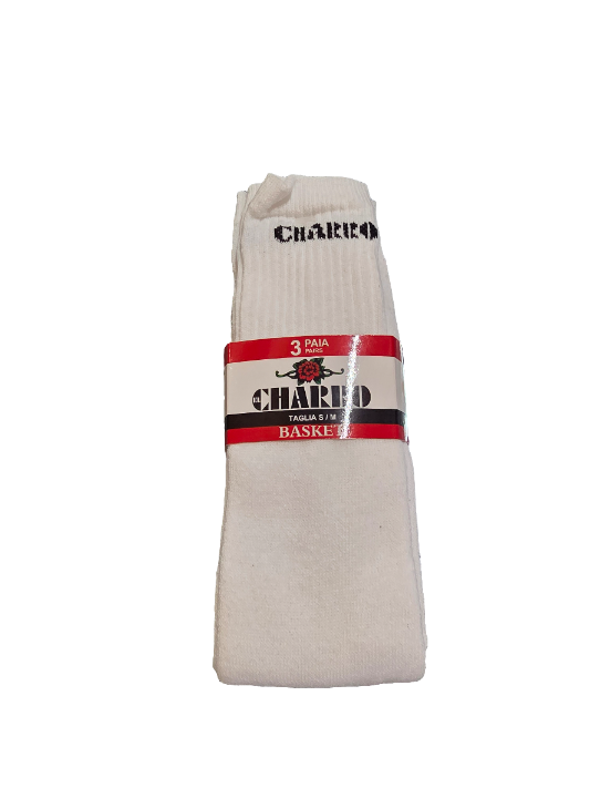 Calzini uomo spugna CHARRO conf. 3 paia mod. basket