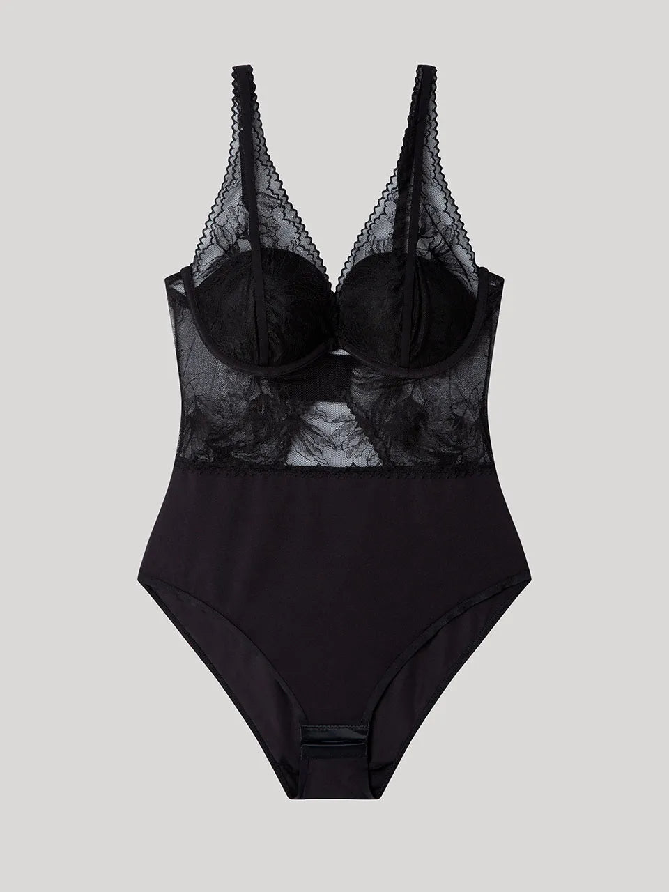 Body donna Gisela in pizzo tulle e imbottitura a contenitività media art. 2/10125