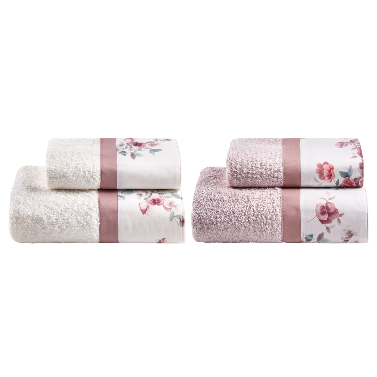 Asciugamani Biancoperla 2+2 Bouquet