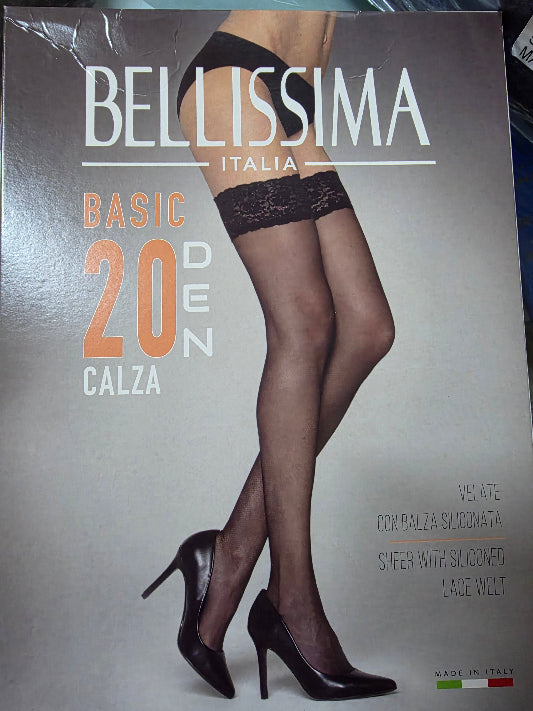 Calza donna Bellissima autoreggente balza in pizzo 20 den