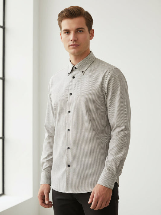 Camicia Rny uomo manica lunga cotone art. Roger