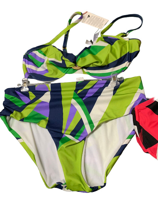 Costume Imec donna 2 pezzi verde e viola