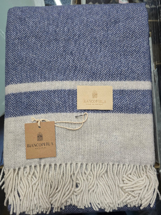 Plaid Biancoperla mod. Etna