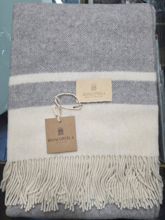 Plaid Biancoperla mod. Etna