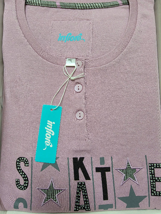 Pigiama donna Infiore cotone interlock 0863