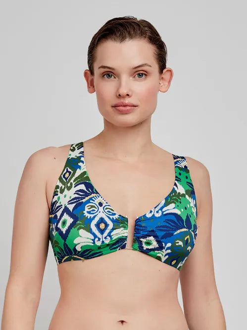 Costume donna Gisela bikini fantasia verde e blu