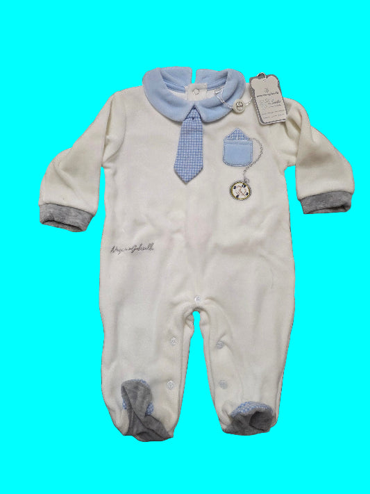 Tutina neonato Nazareno Gabrielli ciniglia NG-2110 DIS. 4