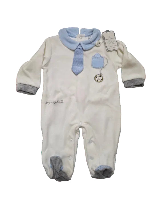 Tutina neonato Nazareno Gabrielli ciniglia NG-2110 DIS. 4