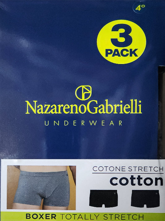 Boxer uomo Nazareno Gabrielli 835 cotone conf. 3 pz