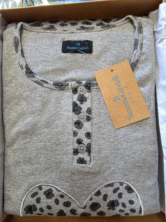Pigiama donna Nazareno Gabrielli caldo cotone D2026