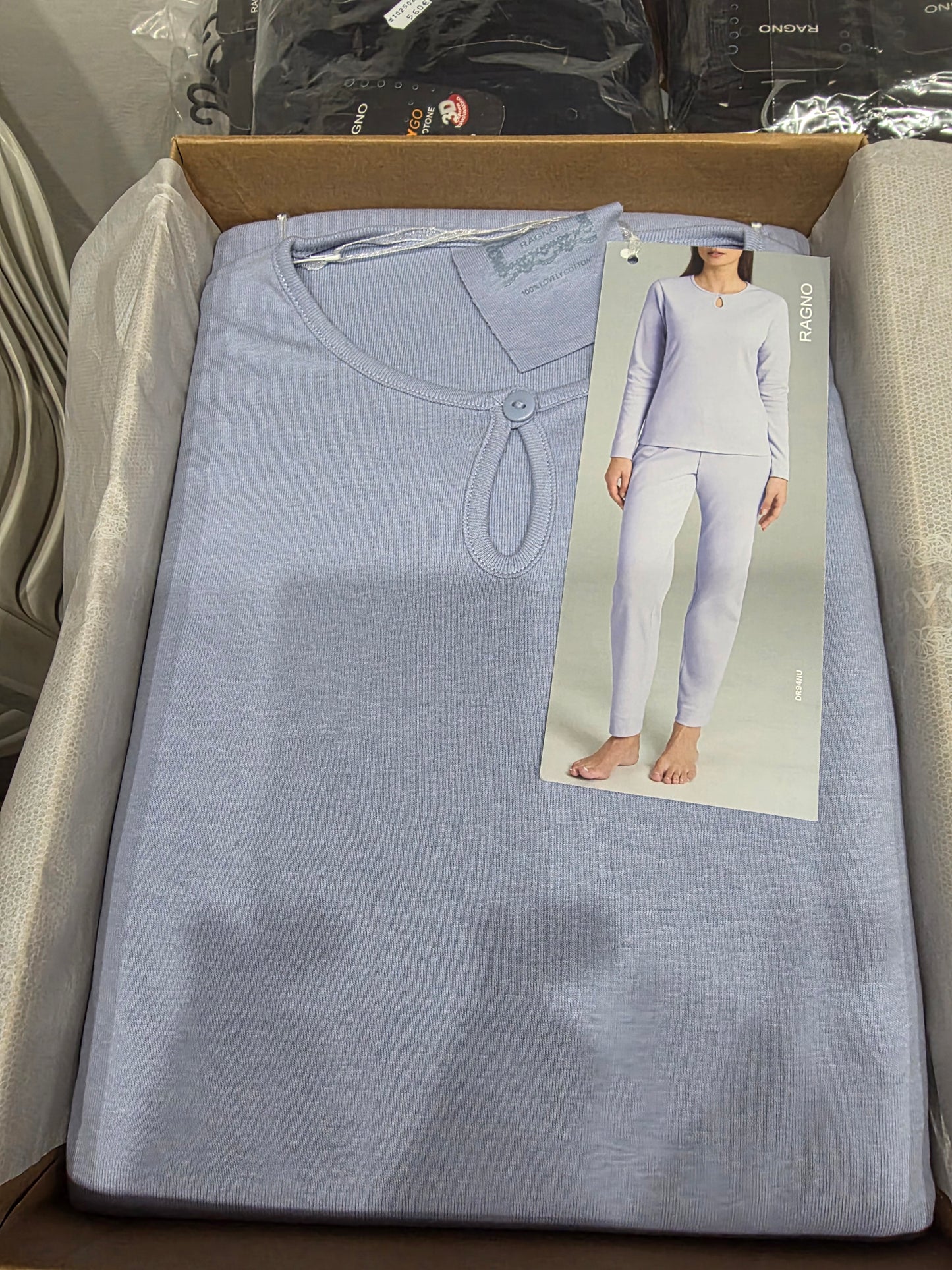 Pigiama donna Ragno caldo cotone DR94NU