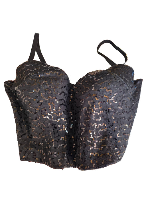 Sottogiacca bustier donna Gisela con paillettes 2/80003