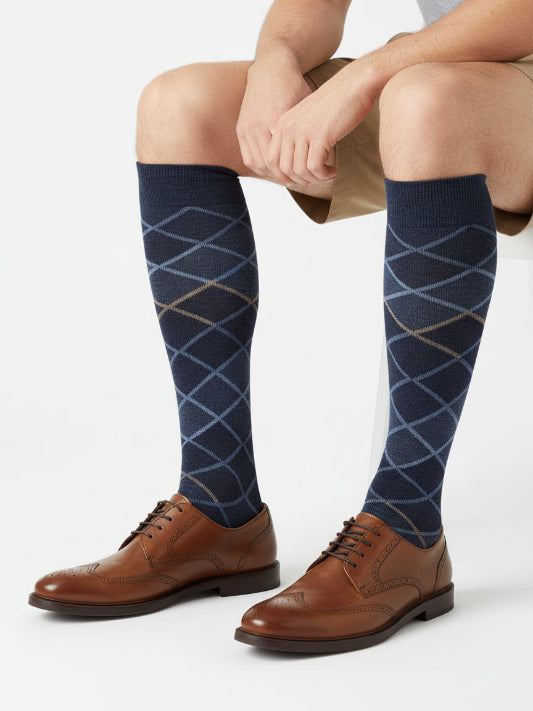 Calzini uomo Ragno caldo cotone lunghi con polsino 3D ad elasticità graduata super confort U932CS K21