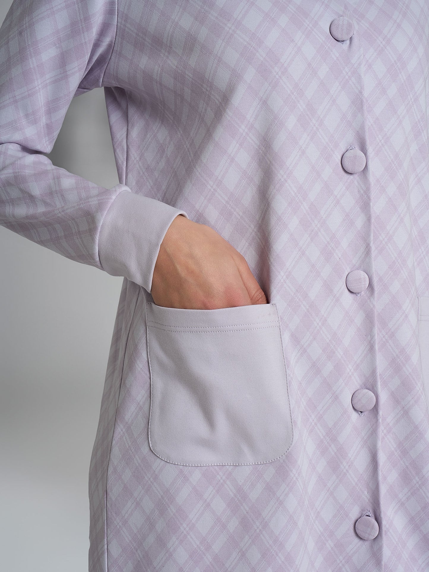 Vestaglia donna Ragno caldo cotone DR60NR bottoni