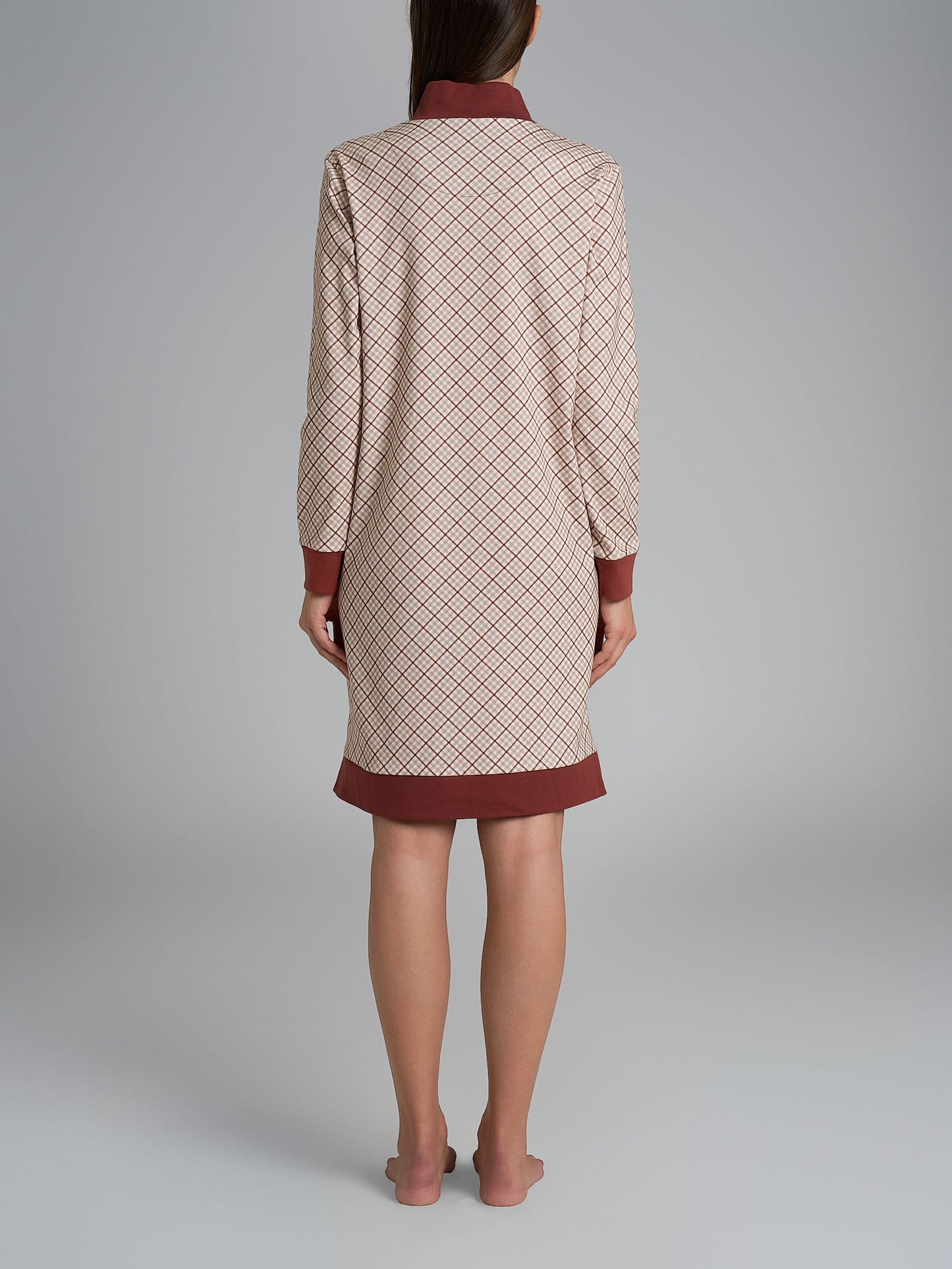 Vestaglia donna Ragno caldo cotone DR60NR bottoni