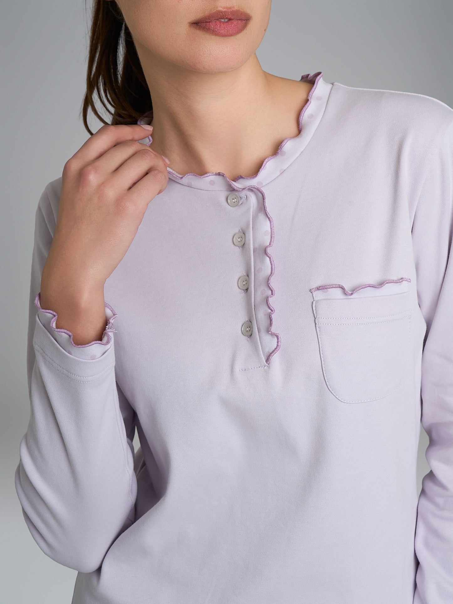 Pigiama donna Ragno caldo cotone DR66N1 serafino