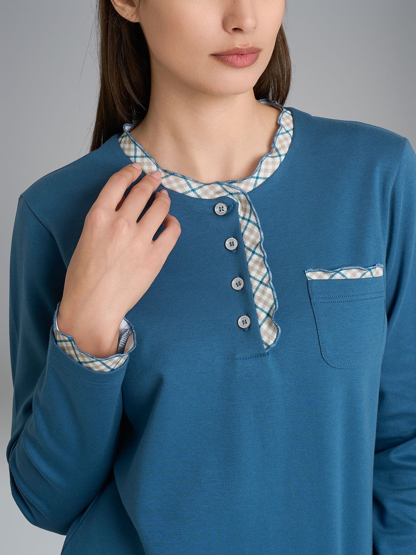 Pigiama donna Ragno caldo cotone DR66N1 serafino