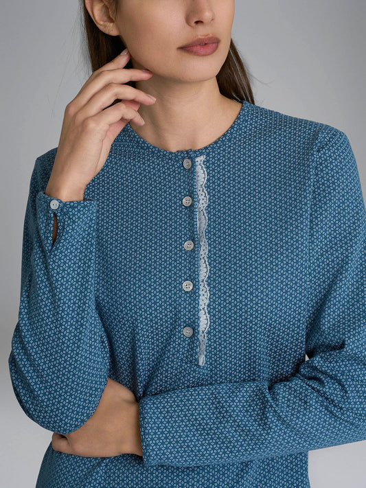 Pigiama donna Ragno caldo cotone DR67N1 serafino