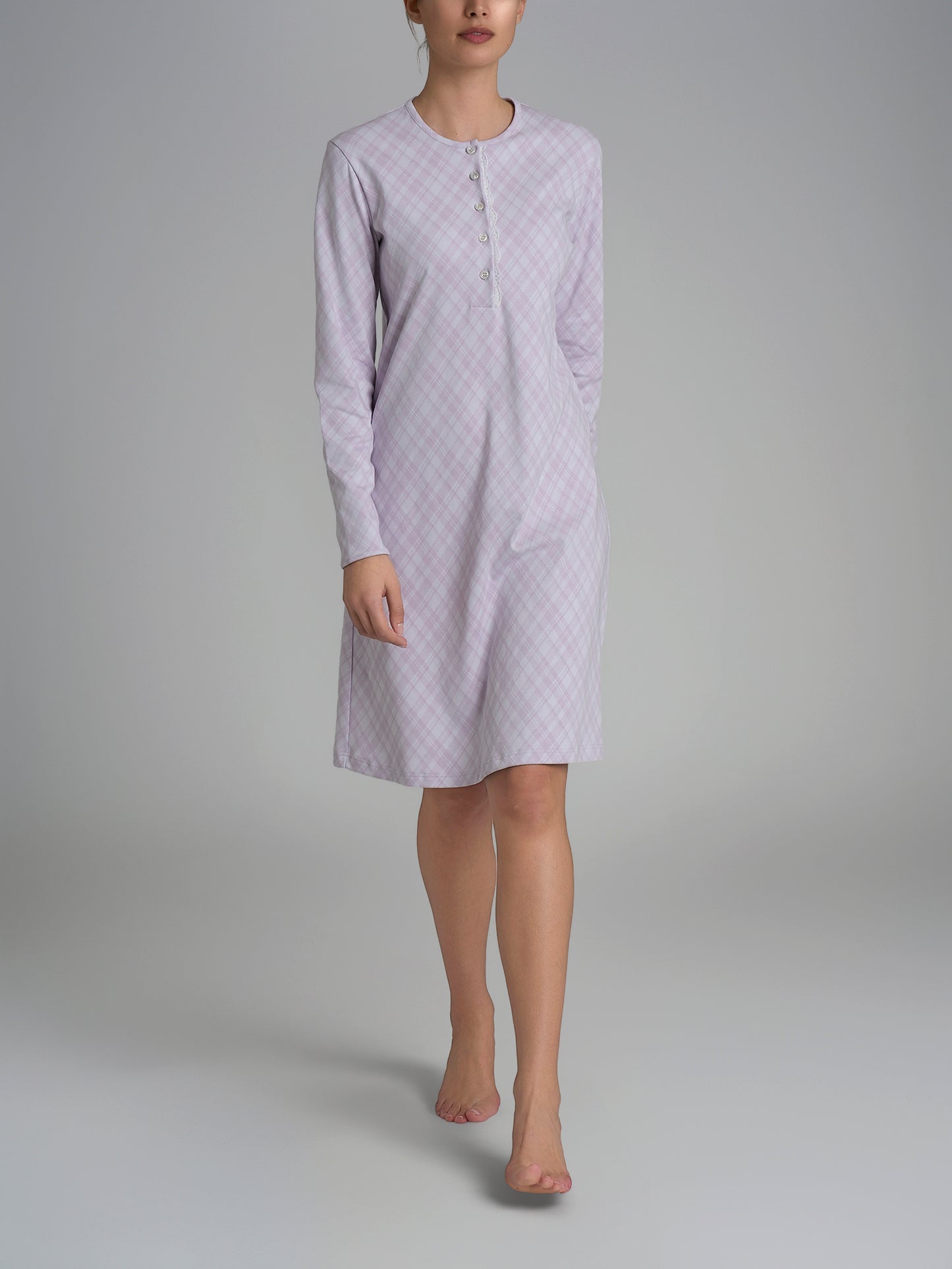 Camicia da notte  donna Ragno caldo cotone DR67NK serafino