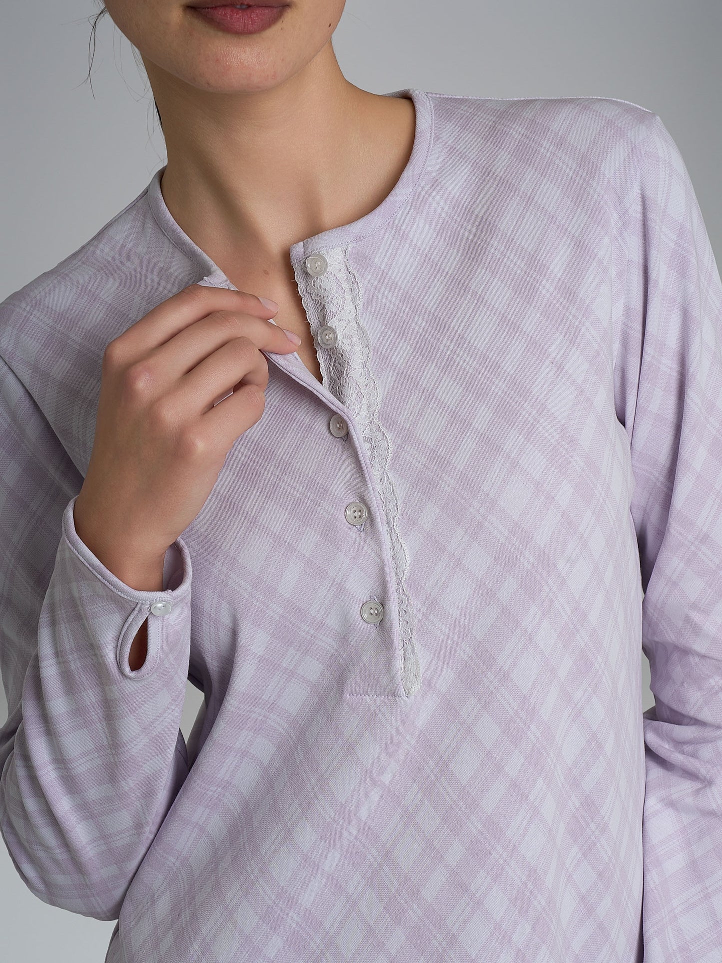Camicia da notte  donna Ragno caldo cotone DR67NK serafino