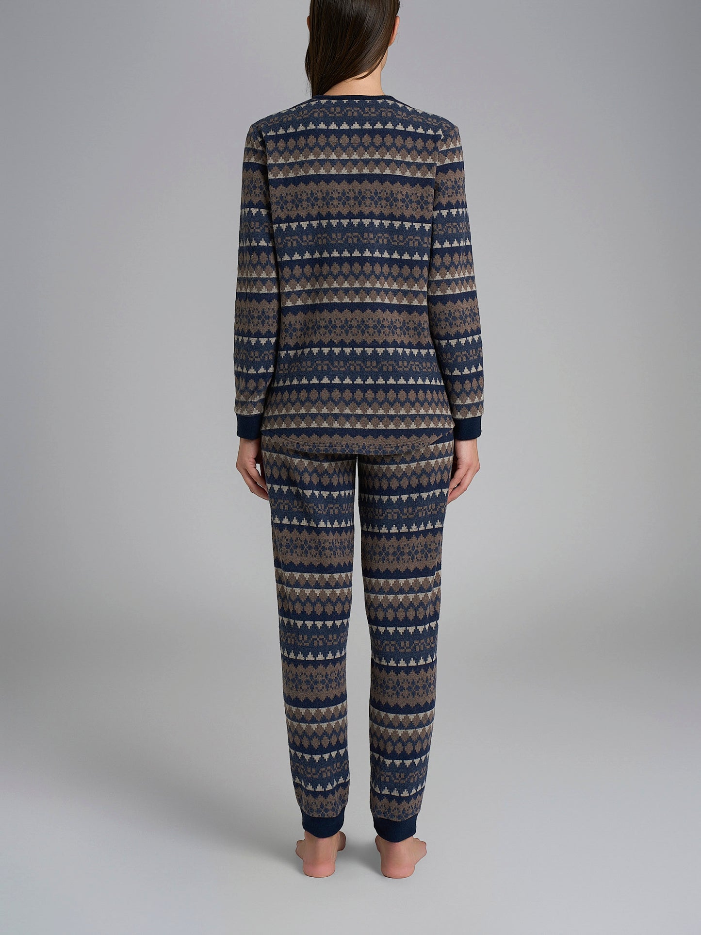 Pigiama donna Ragno eco Pile DR92N1 tutto stampa serafino