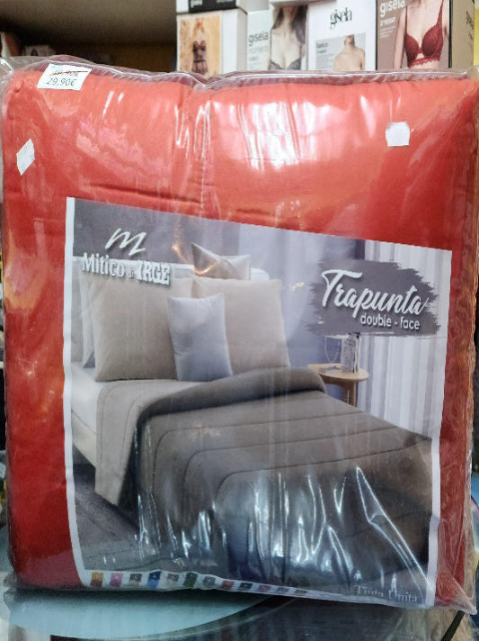 Trapunta irge 1 piazza e mezza microfibra double-face