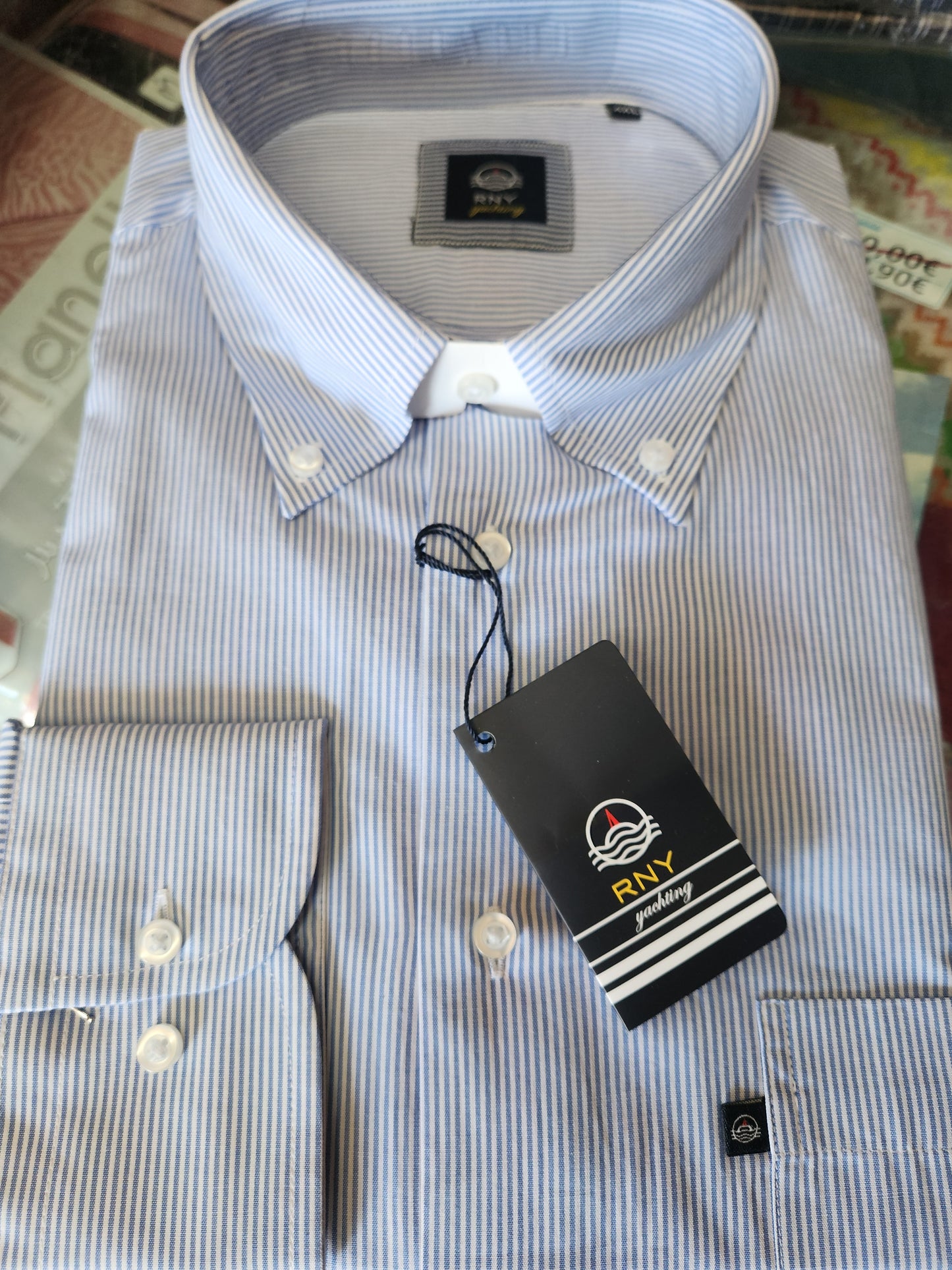 Camicia Rny uomo manica lunga cotone art. Roger