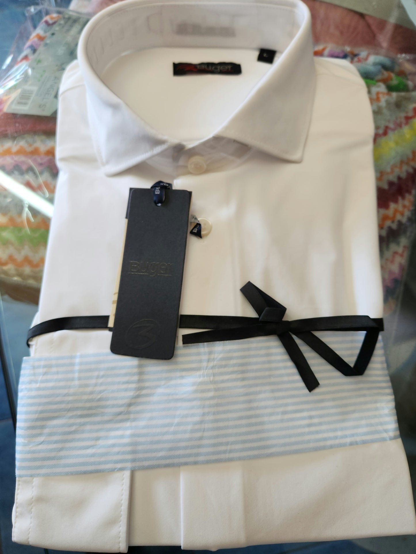 Camicia Buger  uomo manica lunga elastica art. A23
