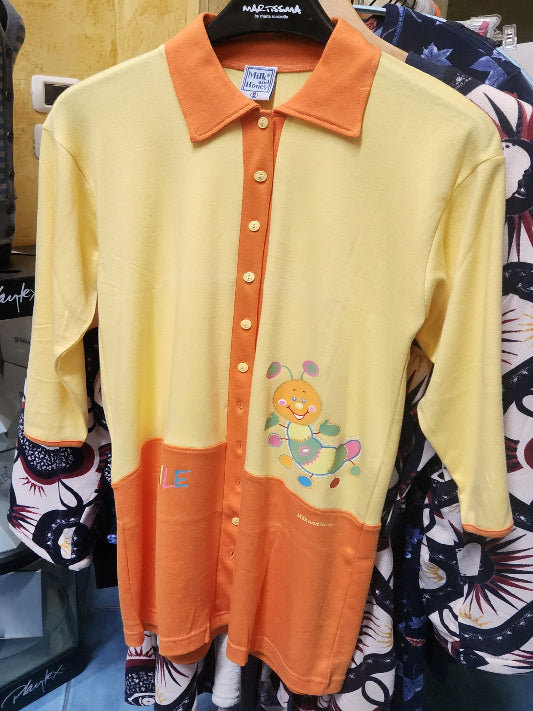 Vestaglia M&H bimba caldo cotone abbottonata