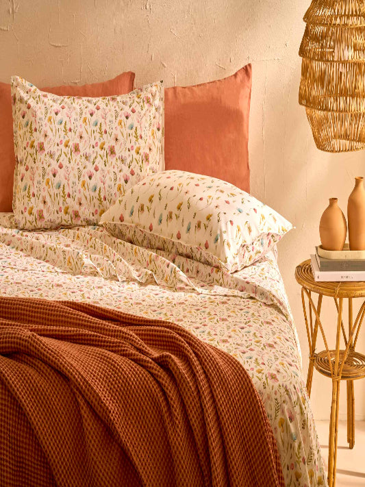 Lenzuola Biancoperla matrimoniale Jane multicolor