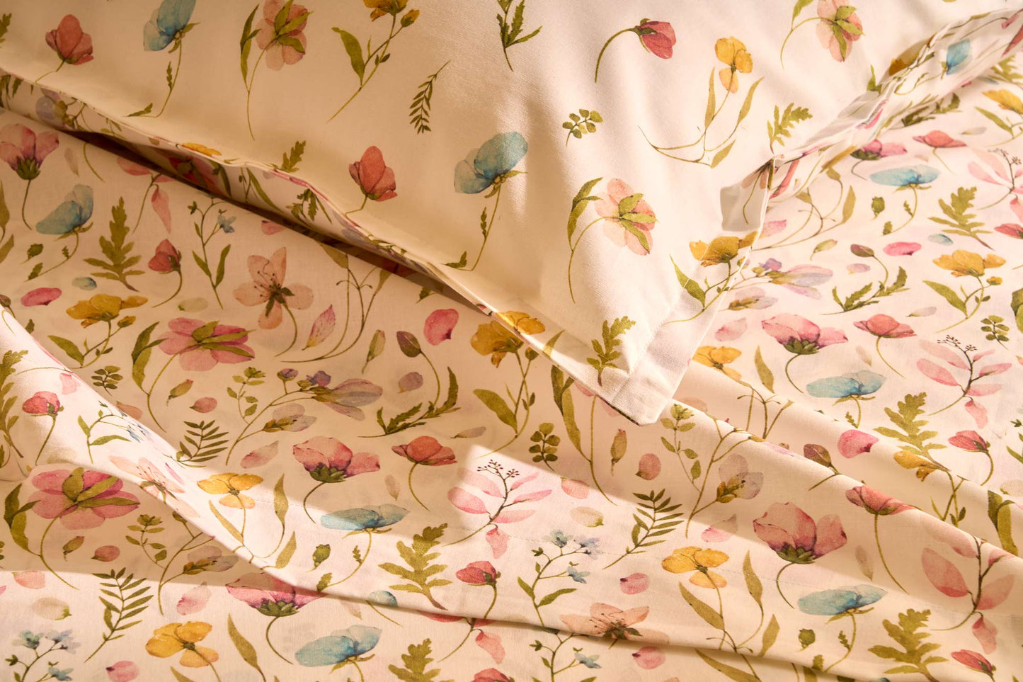Lenzuola Biancoperla matrimoniale Jane multicolor