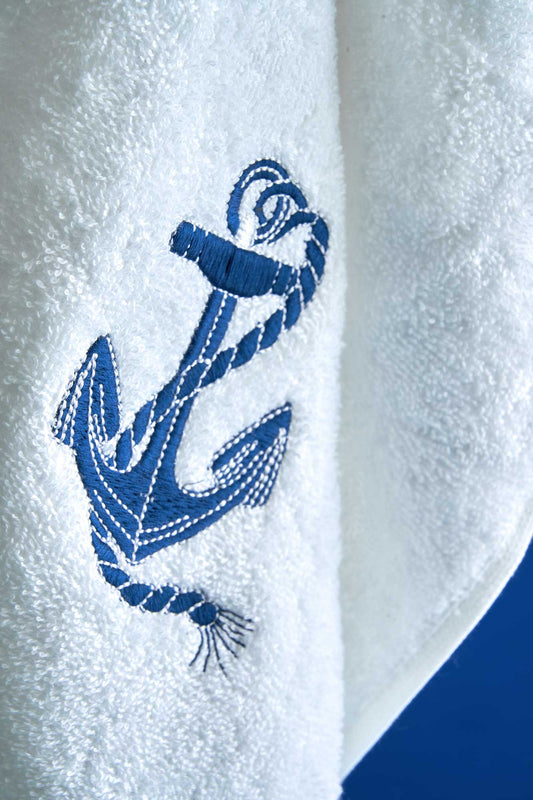 Asciugamani Biancoperla Marino 1+1