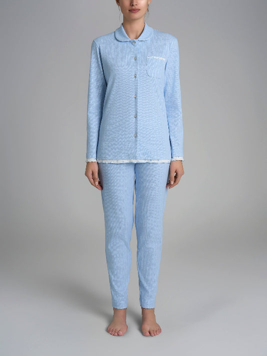 Pigiama donna caldo cotone Ragno aperto DR57N7