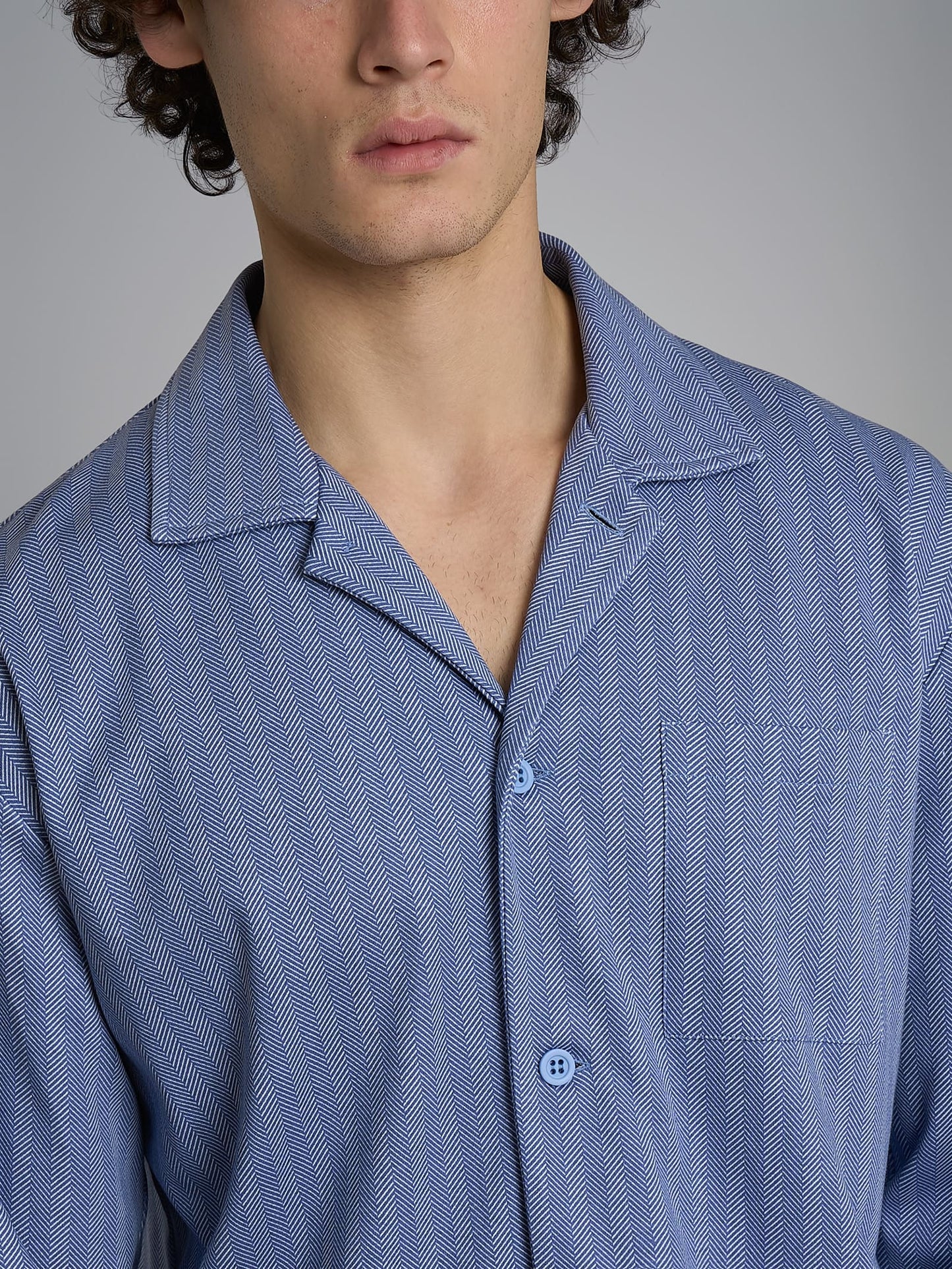 Pigiama uomo Ragno aperto  caldo cotone U961N7