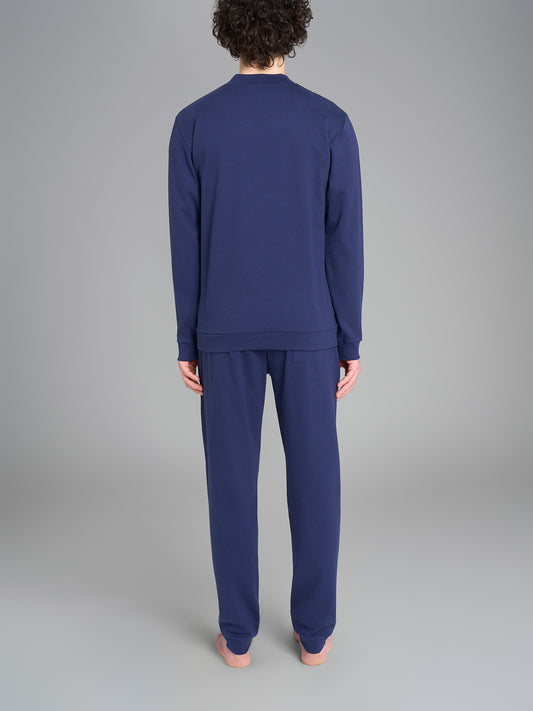 Pigiama uomo ragno caldo cotone scollo a V U962N2