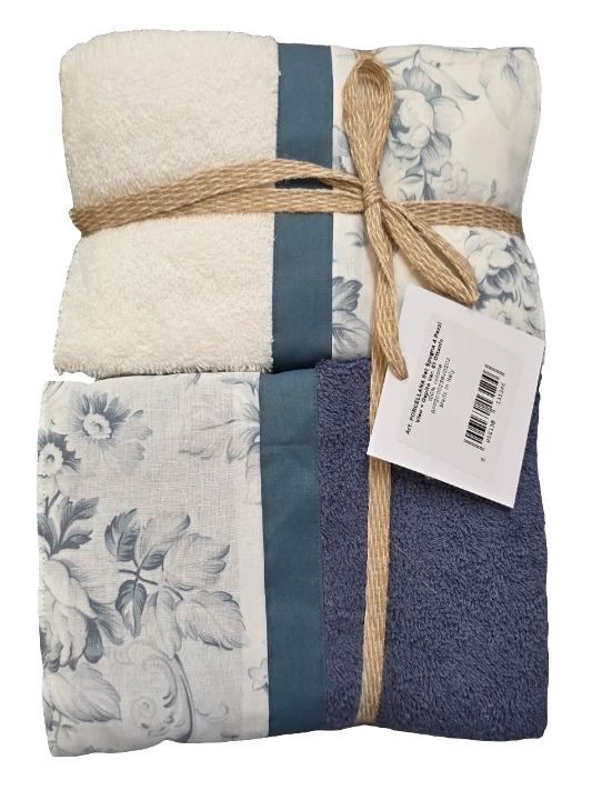 Asciugamani Biancoperla mod. Porcellana 4 pz (2+2)