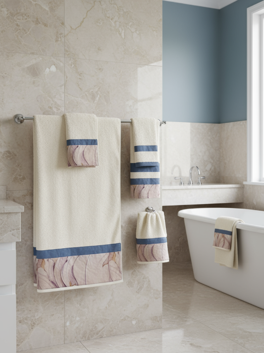 Asciugamani Biancoperla 4 pz (2+2) Musa