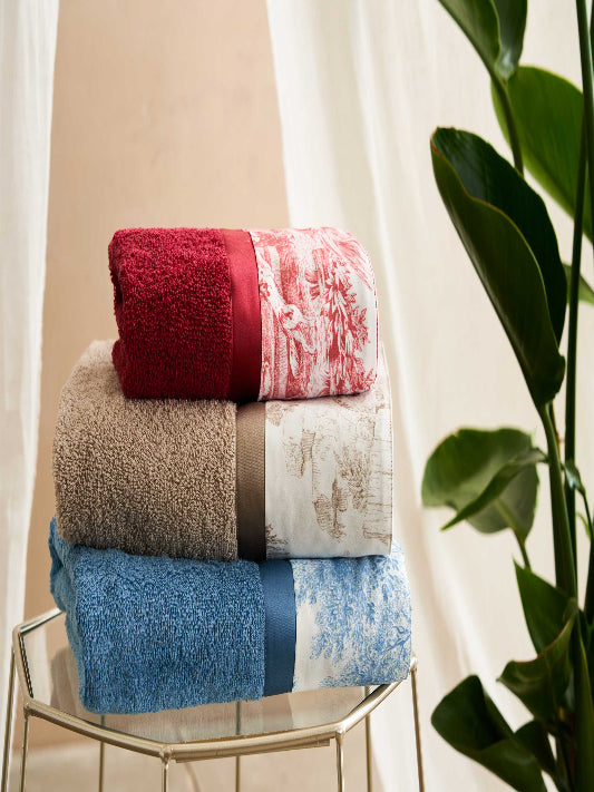 Asciugamani Biancoperla 2+2 Toile de jouy