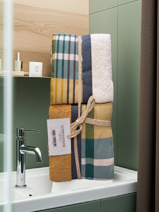 Asciugamani Biancoperla  mod. Tancredi 2pz (1+1)