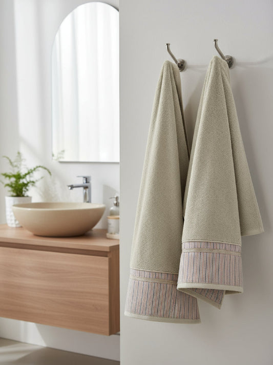 Asciugamani Biancoperla mod. Garis (2+2)